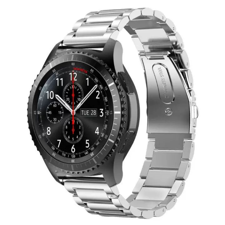 Casezly Stainless Steel & Leather Bands for Samsung Galaxy Watch