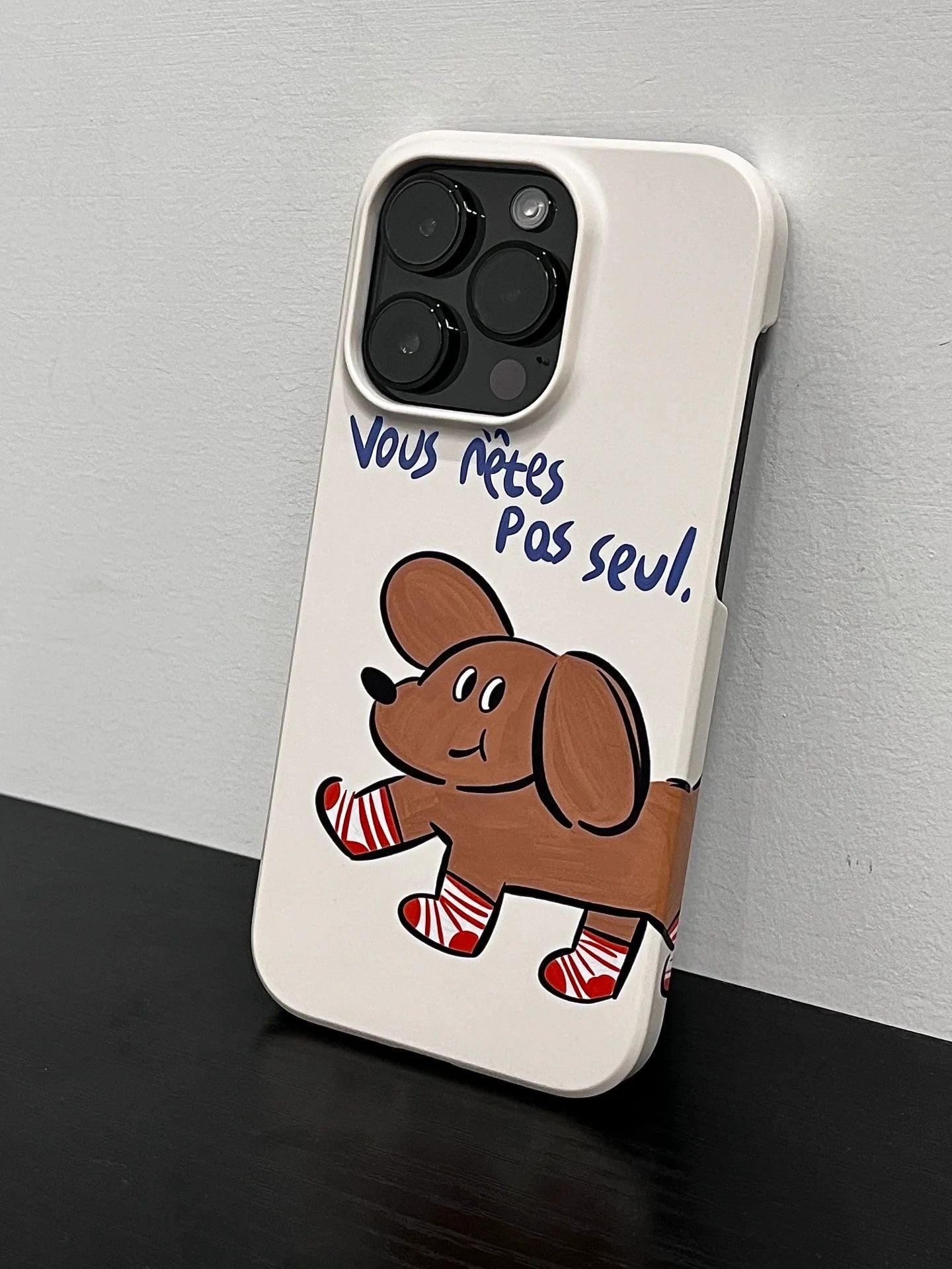 Casezly Minimalist Hand-drawn Dachshund Dog iPhone Case iPhone 15 Pro Max