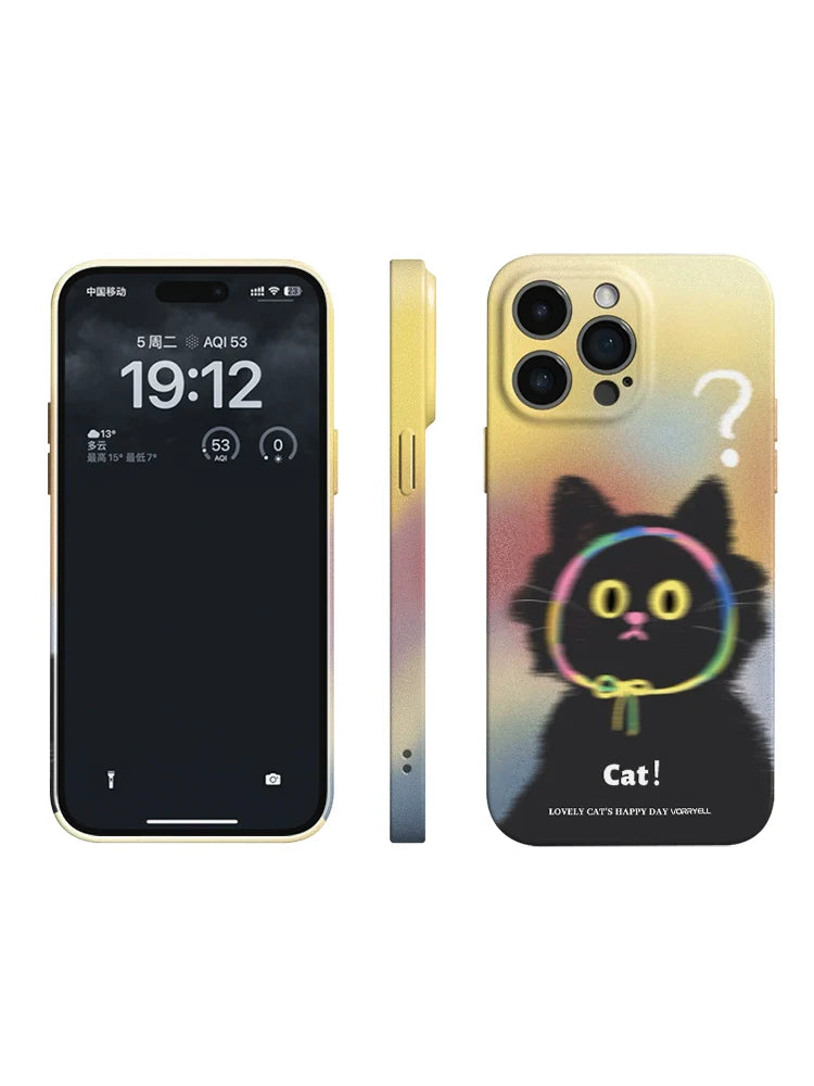 Casezly Cute Cat iPhone Case – Slim, Shockproof, Matte