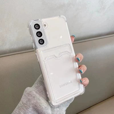 Casezly Clear TPU Galaxy Phone Case, Air Cushion Shockproof