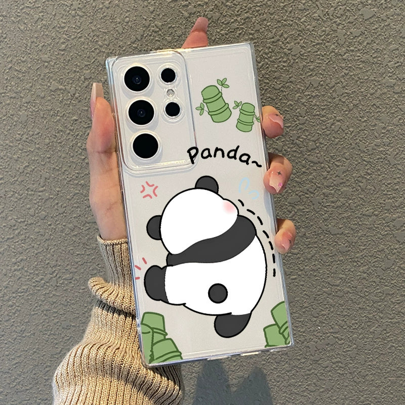 Casezly Cute Cartoon Panda Case for Samsung S23 Ultra