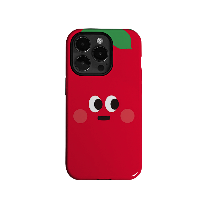 Casezly Cute Tomato Art Minimalist iPhone 14 Pro Max/13/11 Case