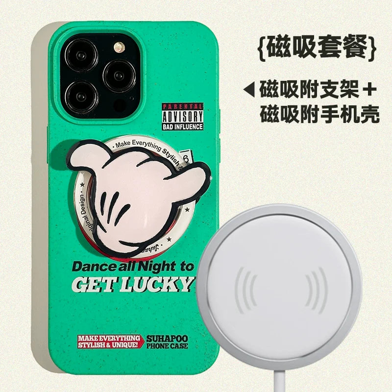 Casezly Magnetic Degradable Lucky 6 iPhone Case - Retro Style