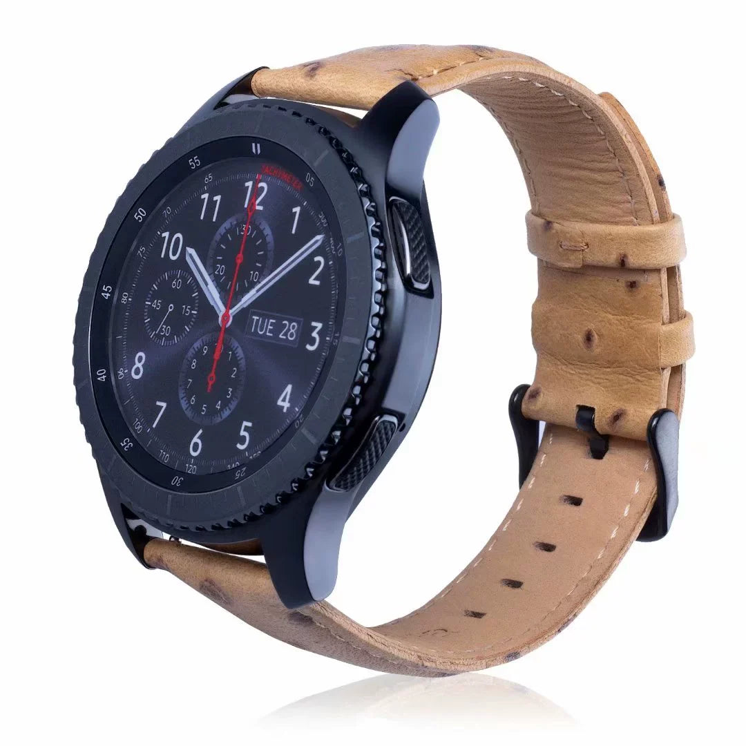 Casezly Stainless Steel & Leather Bands for Samsung Galaxy Watch