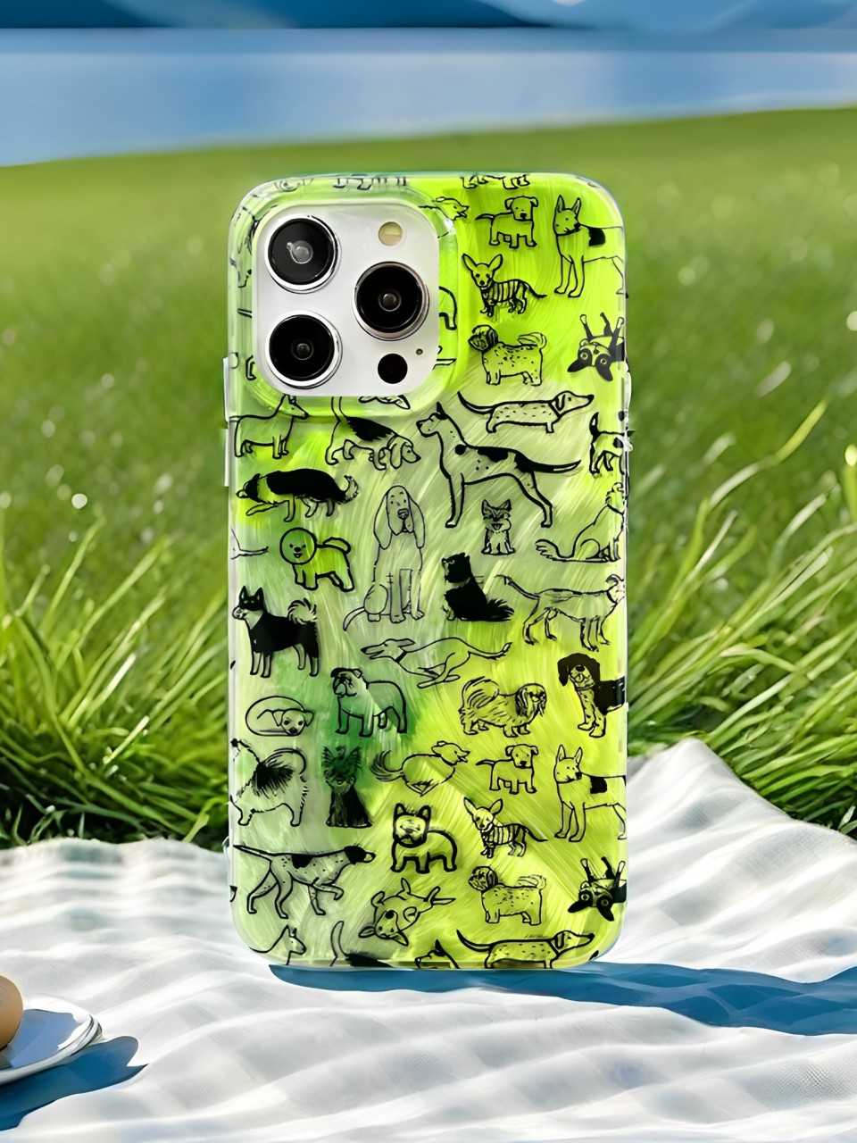 Casezly Avocado Green Dog iPhone Case - Artistic Protection