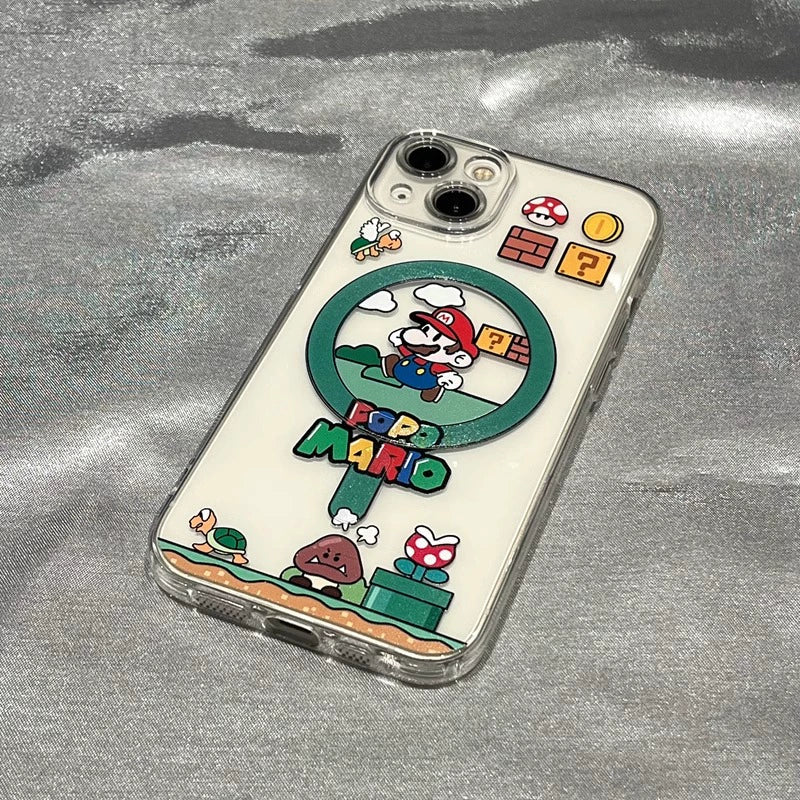 Casezly Cartoon Mario Magnetic Phone Case for Samsung