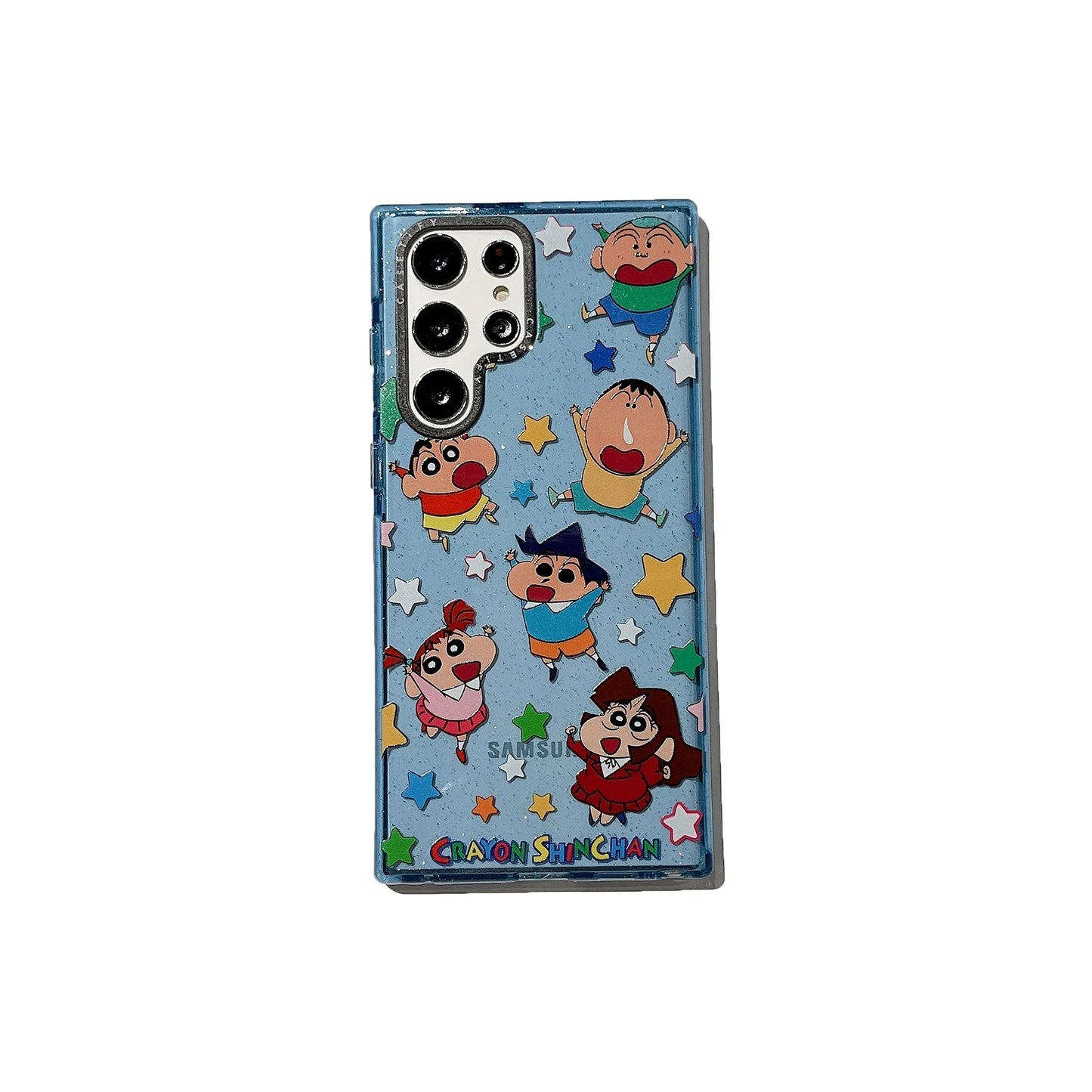 Casezly Glitter Crayon Shin-Chan Case for Samsung S23 Ultra