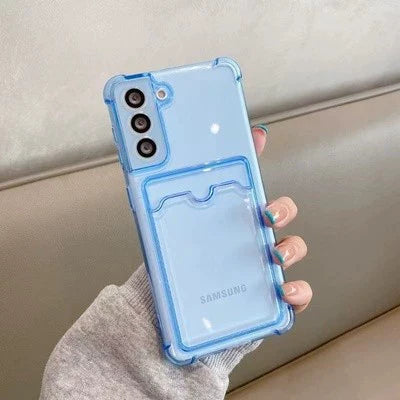 Casezly Clear TPU Galaxy Phone Case, Air Cushion Shockproof