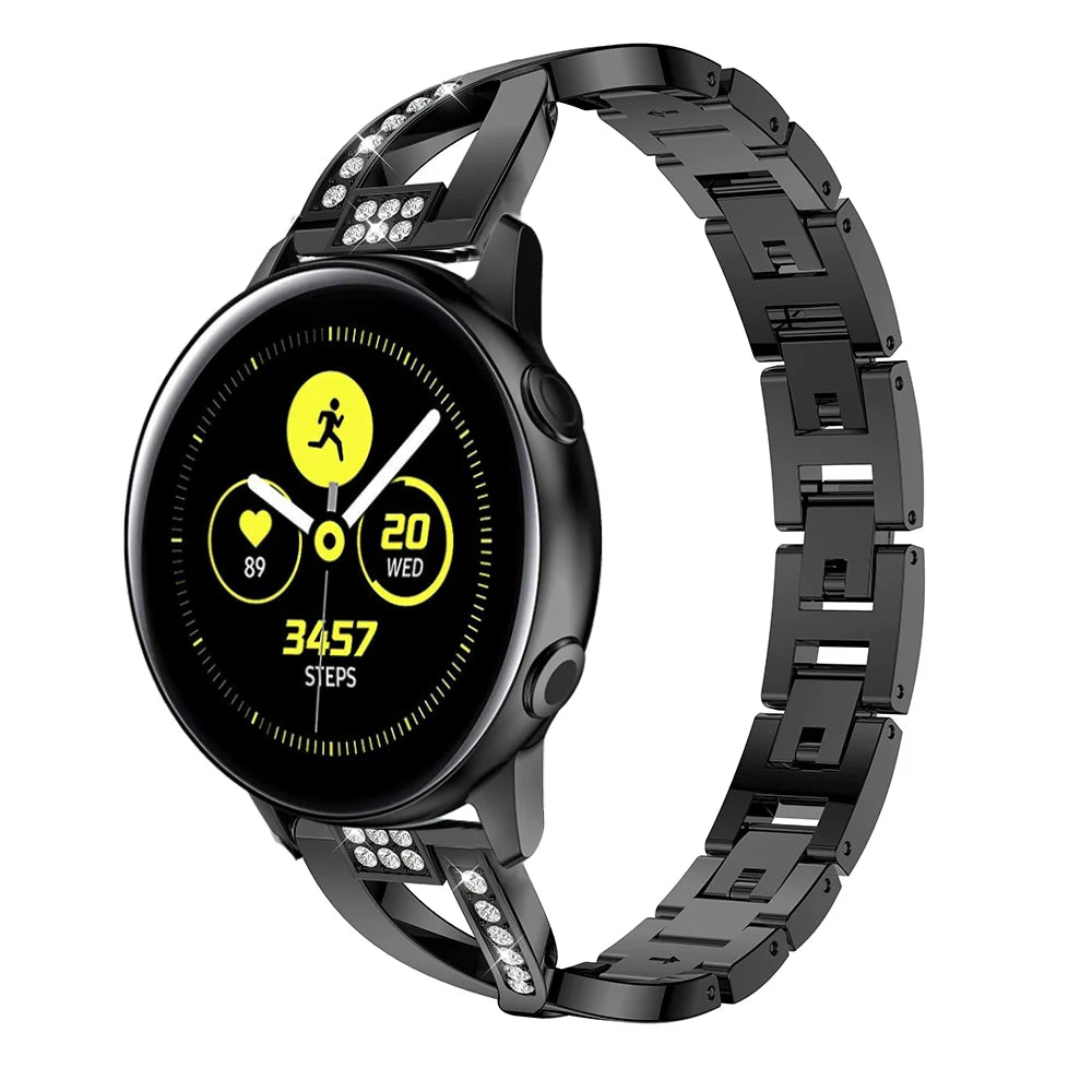 Casezly Galaxy Watch3/Active1/2 Gear S3/Sport Diamond Steel Band