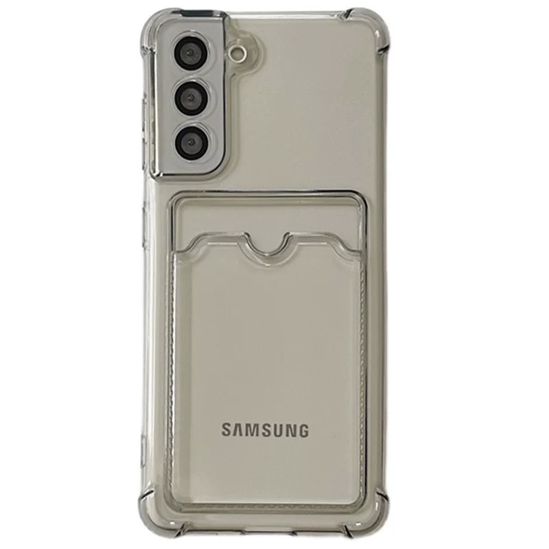 Casezly Clear TPU Galaxy Phone Case, Air Cushion Shockproof