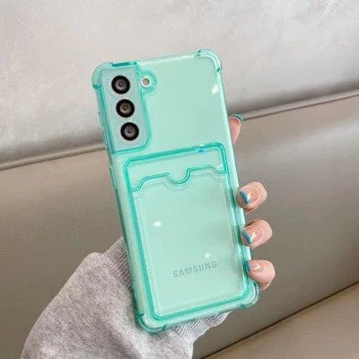 Casezly Clear TPU Galaxy Phone Case, Air Cushion Shockproof