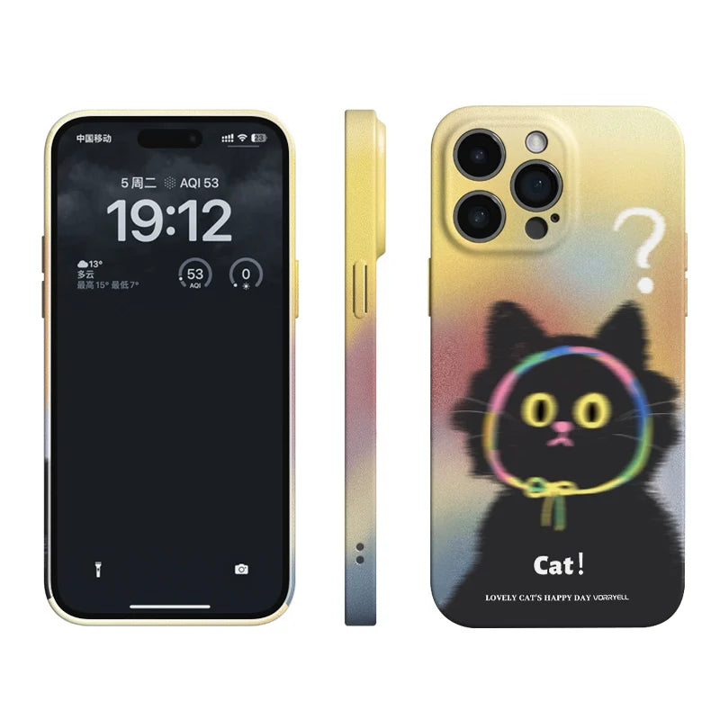 Casezly Cute Cat iPhone Case – Slim, Shockproof, Matte