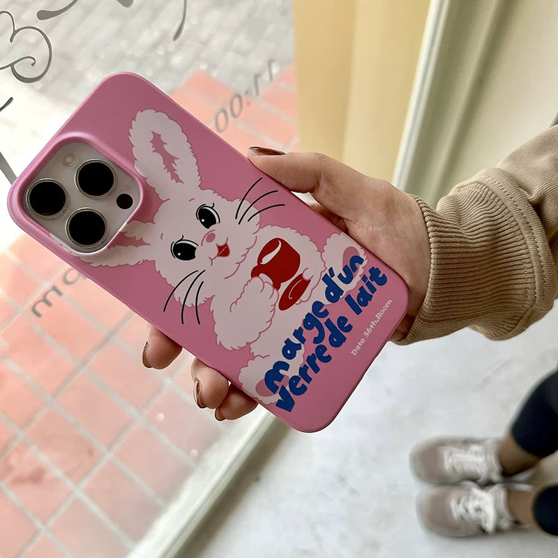 Casezly Cute Cheese Mouse iPhone 14 Cartoon Rabbit Case