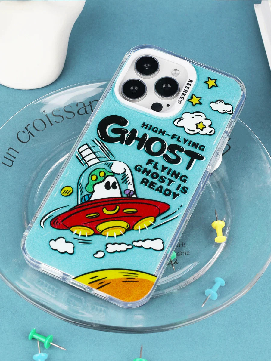 Casezly Ghost Spaceship Case for iPhone 13-15